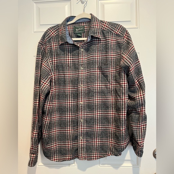 Woolrich shirt men’s large flannel button down outdoors - Picture 1 of 10